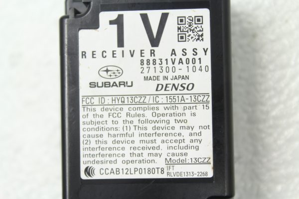 2015-2018 SUBARU WRX & STI KEYLESS ENTRY RECEIVER ASSEMBLY OEM 88831VA001 - Image 5