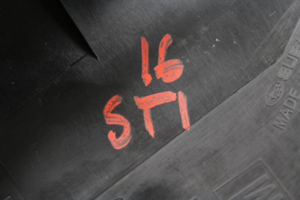2015-2020 SUBARU WRX STI LH FRONT DRIVER LOWER KICKER PANEL SCUFF PLATE COVER - Image 7