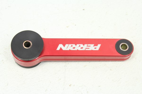 2002-2020 SUBARU WRX STI PERRIN PERFORMANCE PITCH STOP MOUNT DOG BONE RED - Image 2