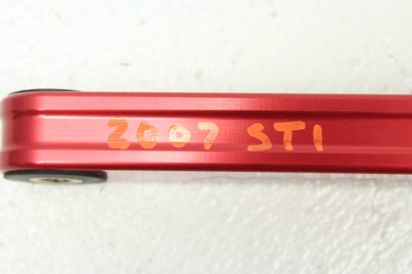 2002-2020 SUBARU WRX STI PERRIN PERFORMANCE PITCH STOP MOUNT DOG BONE RED - Image 5
