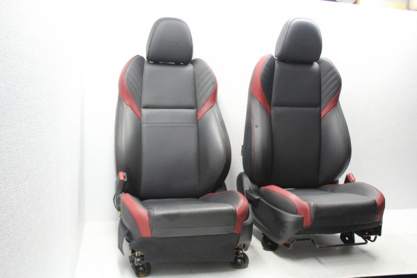 2015-2021 SUBARU WRX & STI LIMITED FRONT BLACK LEATHER SEATS LH/RH OEM 44K MILES - Image 3