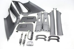 2011-2014 Subaru WRX & STI Sedan Upper Black Interior Swap A, B, C Pillar Set Kit