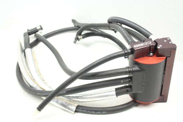 2008-2014 SUBARU WRX & 2008-2020 COBB TUNING AIR OIL SEPARATOR AOS BLACK/RED - Image 4
