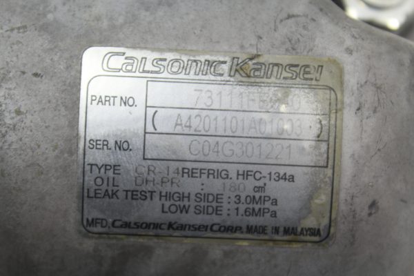 2004-2007 SUBARU WRX & STI AC A/C COMPRESSOR ASSEMBLY OEM 73111FE040 - Image 5