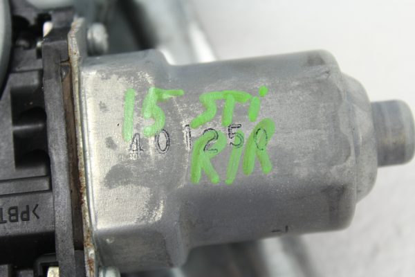 2015-2020 SUBARU WRX & STI REAR RH PASSENGER SIDE WINDOW MOTOR REGULATOR OEM - Image 6