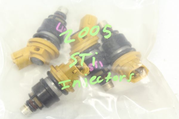 2004-2006 SUBARU WRX STI SIDE FEED FUEL INJECTORS 565CC 71K MILES OEM 16600AA170 - Image 5