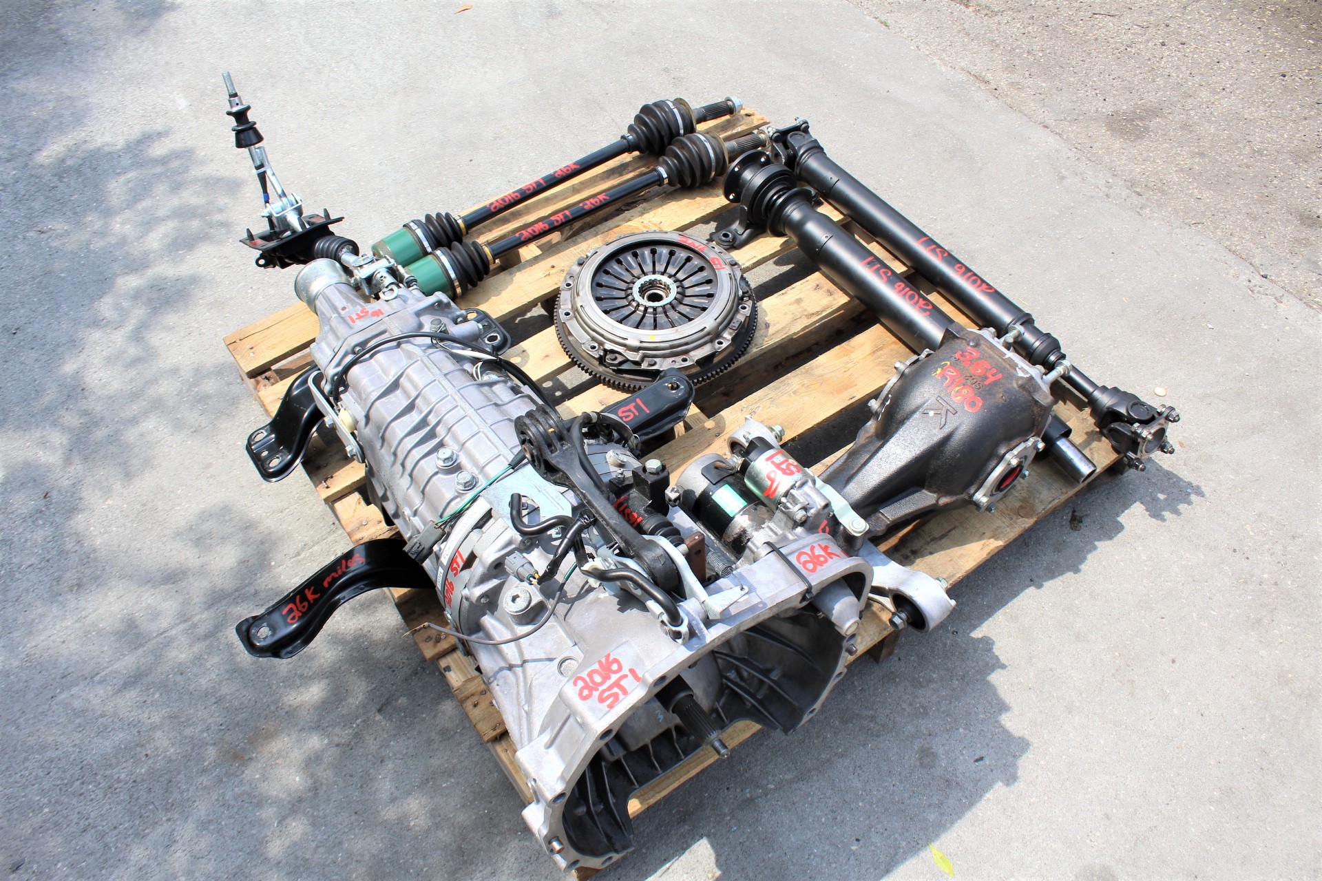 2008-2018 SUBARU WRX STI 6 SPEED MANUAL TRANSMISSION SWAP 6MT 26K MILES EJ257 - Image 4