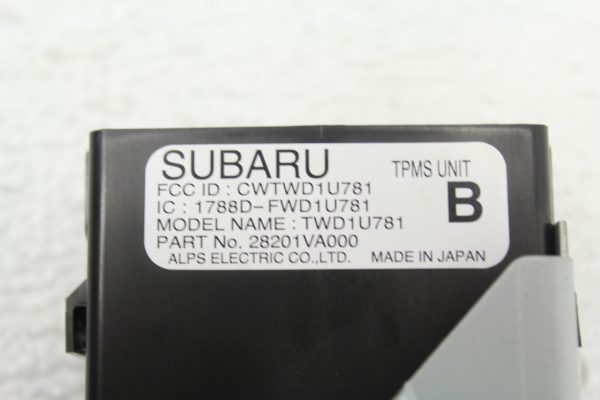 2015-2020 SUBARU WRX STI TIRE PRESSURE MONITORING TPMS UNIT 28201VA000 - Image 4