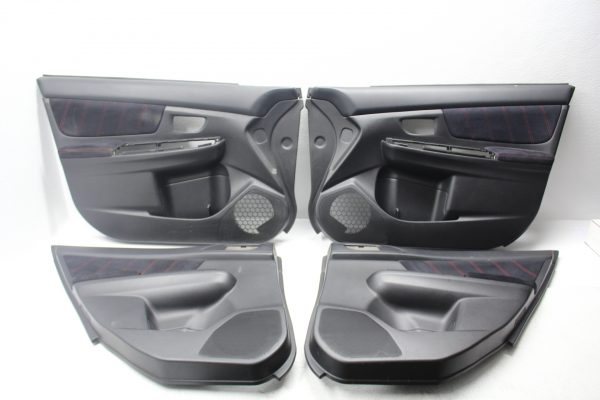 2015-2020 SUBARU WRX STI FRONT & REAR ALCANTARA DOOR CARD PANEL SET OEM