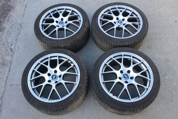 2005-2020 SUBARU WRX STI ENKEI RAIJIN 5X114 WHEELS RIMS & TIRES 18X8.5 +38 - Image 2