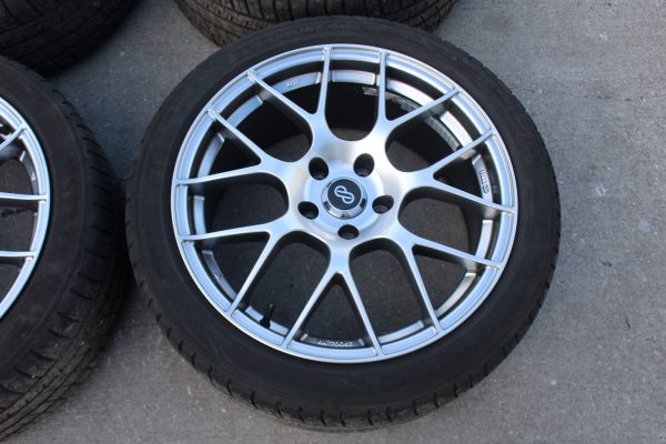 2005-2020 SUBARU WRX STI ENKEI RAIJIN 5X114 WHEELS RIMS & TIRES 18X8.5 +38 - Image 8