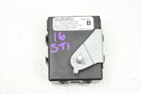 2015-2020 SUBARU WRX STI TIRE PRESSURE MONITORING TPMS UNIT 28201VA000