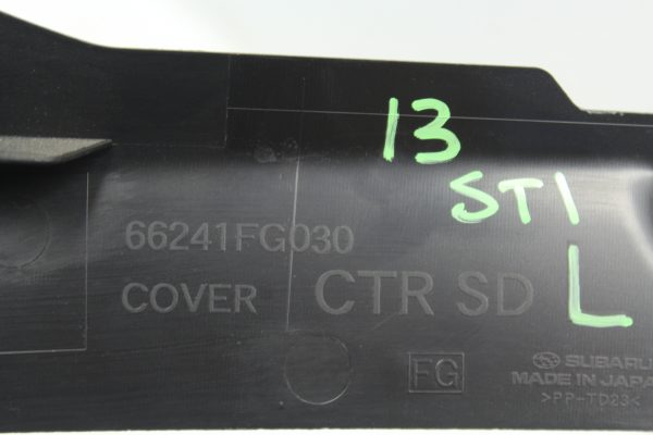 2008-2014 SUBARU WRX & STI CENTER CONSOLE SIDE TRIM KICK PANEL OEM - Image 5