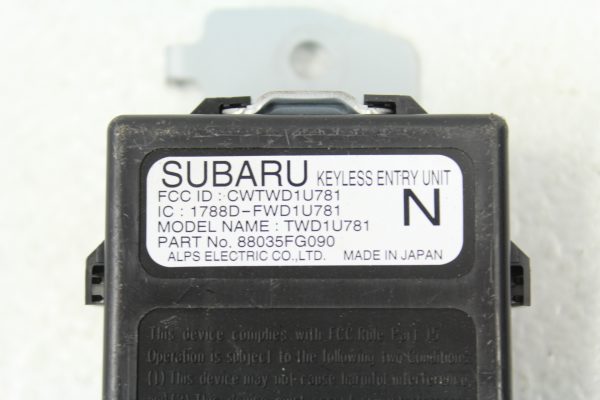 2011-2014 SUBARU WRX & STI KEY LESS KEYLESS ENTRY UNIT CONTROL MODULE OEM - Image 6