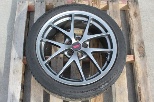 2015-2017 SUBARU WRX STI LIMITED FORGED WHEEL RIM & TIRE 18x8.5 + 55 5x114.3 - Image 2