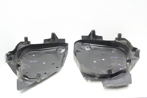 2008-2014 SUBARU WRX & STI FUEL TANK PROTECTOR PLASTIC COVER TRAY SET LH/RH OEM
