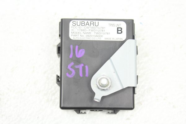 2015-2020 SUBARU WRX STI TIRE PRESSURE MONITORING TPMS UNIT 28201VA000