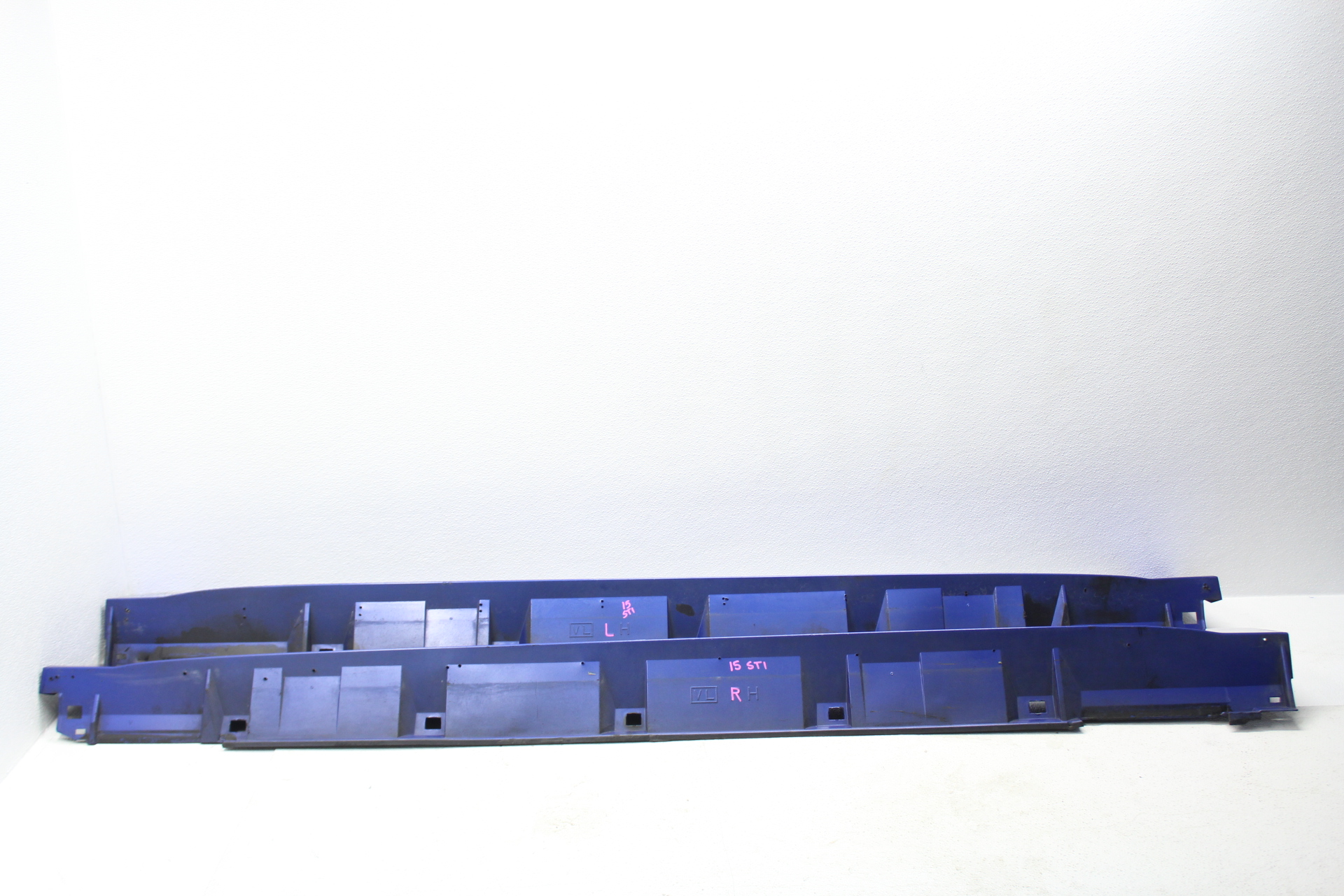 20152021 SUBARU WRX & STI SIDE SKIRTS ROCKER PANELS SET WORLD RALLY BLUE OEM