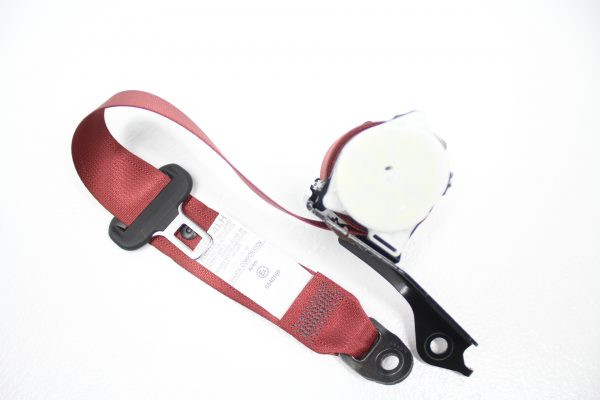 2018-2021 SUBARU WRX STI REAR RED SEAT BELT & BUCKLES SET OEM LH/RH - Image 2