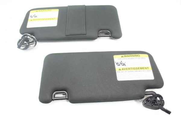 2015-2020 SUBARU WRX & STI SUN VISORS ASSEMBLY SET LH/RH BLACK OEM - Image 2