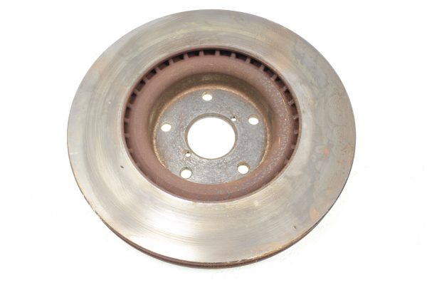 2008-2017 SUBARU WRX STI SINGLE FRONT BRAKE ROTOR 5X114 21K MILES OEM - Image 3