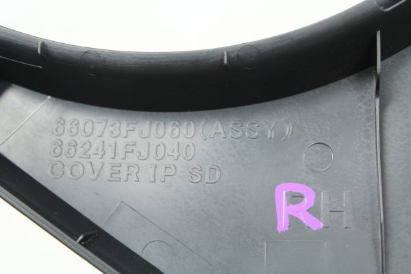 2015-2020 SUBARU WRX STI RH DASHBOARD PASSENGER SIDE END CAP COVER 66241FJ040 - Image 5