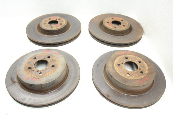 04 2004 SUBARU WRX STI FRONT & REAR BREMBO BRAKE ROTORS SET 5X100 OEM