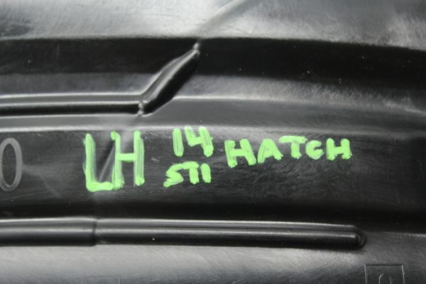 2008-2014 SUBARU WRX STI HATCH REAR LH DRIVER FENDER LINER OEM 59122FG060-59122FG030 - Image 8