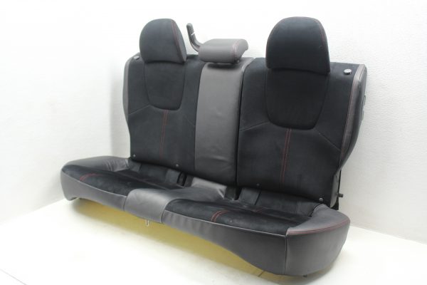 2010-2014 SUBARU WRX & STI HATCH REAR SEATS UPPER & LOWER SET BLACK/RED STICH - Image 2