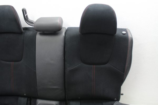 2010-2014 SUBARU WRX & STI HATCH REAR SEATS UPPER & LOWER SET BLACK/RED STICH - Image 3