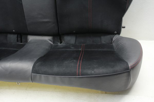 2010-2014 SUBARU WRX & STI HATCH REAR SEATS UPPER & LOWER SET BLACK/RED STICH - Image 5