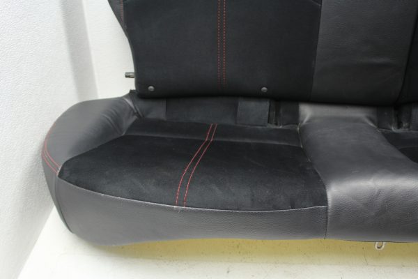 2010-2014 SUBARU WRX & STI HATCH REAR SEATS UPPER & LOWER SET BLACK/RED STICH - Image 6