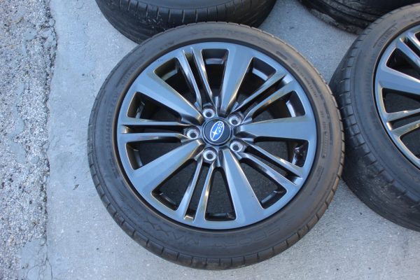 2015-2020 SUBARU WRX ENKEI WHEELS RIMS 17X8 5X114 OEM TIRES 235/45/17 28111VA020 - Image 5