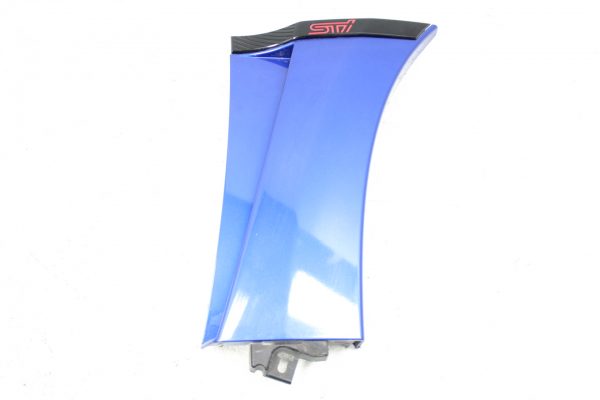 2008-2014 SUBARU WRX STI RH PASSENGER SIDE FENDER GARNISH WORLD RALLY BLUE OEM