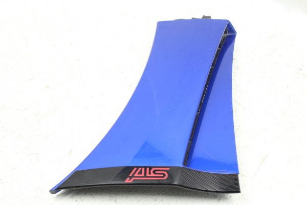2008-2014 SUBARU WRX STI RH PASSENGER SIDE FENDER GARNISH WORLD RALLY BLUE OEM - Image 3