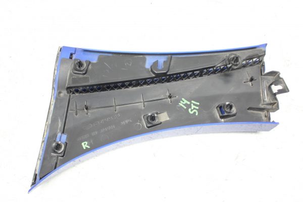 2008-2014 SUBARU WRX STI RH PASSENGER SIDE FENDER GARNISH WORLD RALLY BLUE OEM - Image 6