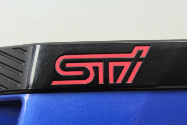 2008-2014 SUBARU WRX STI RH PASSENGER SIDE FENDER GARNISH WORLD RALLY BLUE OEM - Image 8