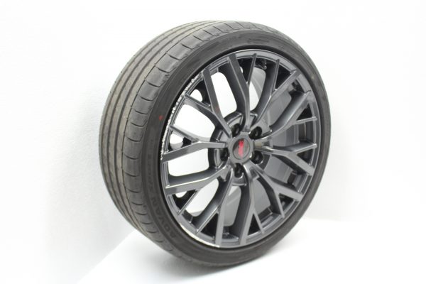 2018-2020 SUBARU WRX STI RIM WHEEL 19X8.5 +55 & YOKOHAMA TIRE 245/35/19 5K MILES - Image 2