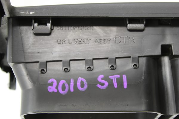 2008-2014 SUBARU IMPREZA WRX STI CENTER CONSOLE DASH RADIO TRIM BEZEL W/ VENTS - Image 4