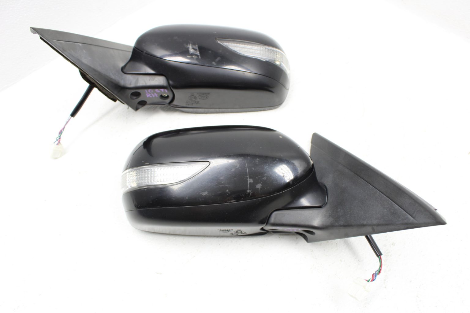 20082014 SUBARU WRX STI SIDE VIEW MIRRORS W/ TURN SIGNALS BLACK OEM LH
