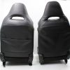 2008-2014 SUBARU WRX STI FRONT SUEDE/LEATHER SEATS BLACK LH/RH PAIR OEM - Image 9