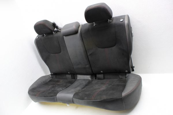 2008-2014 SUBARU WRX & STI HATCH REAR SEATS UPPER & LOWER SET BLACK/RED STICH - Image 2