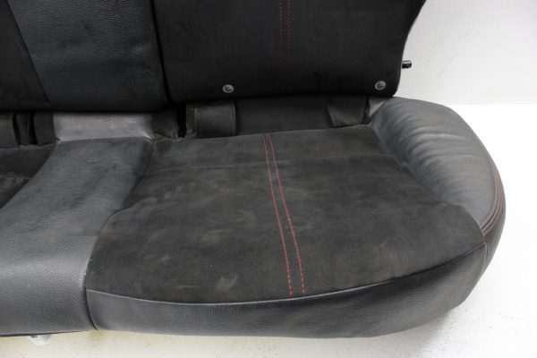 2008-2014 SUBARU WRX & STI HATCH REAR SEATS UPPER & LOWER SET BLACK/RED STICH - Image 4