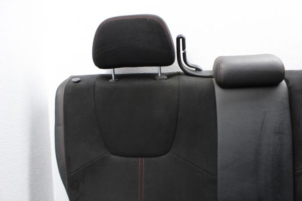 2008-2014 SUBARU WRX & STI HATCH REAR SEATS UPPER & LOWER SET BLACK/RED STICH - Image 5