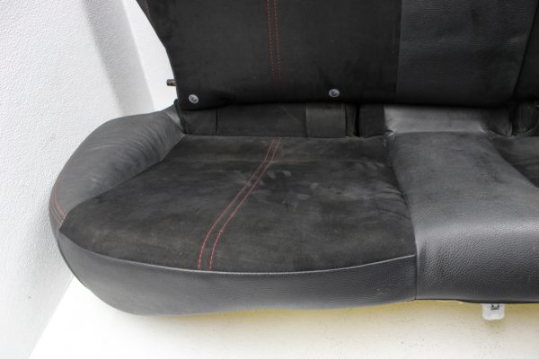 2008-2014 SUBARU WRX & STI HATCH REAR SEATS UPPER & LOWER SET BLACK/RED STICH - Image 6