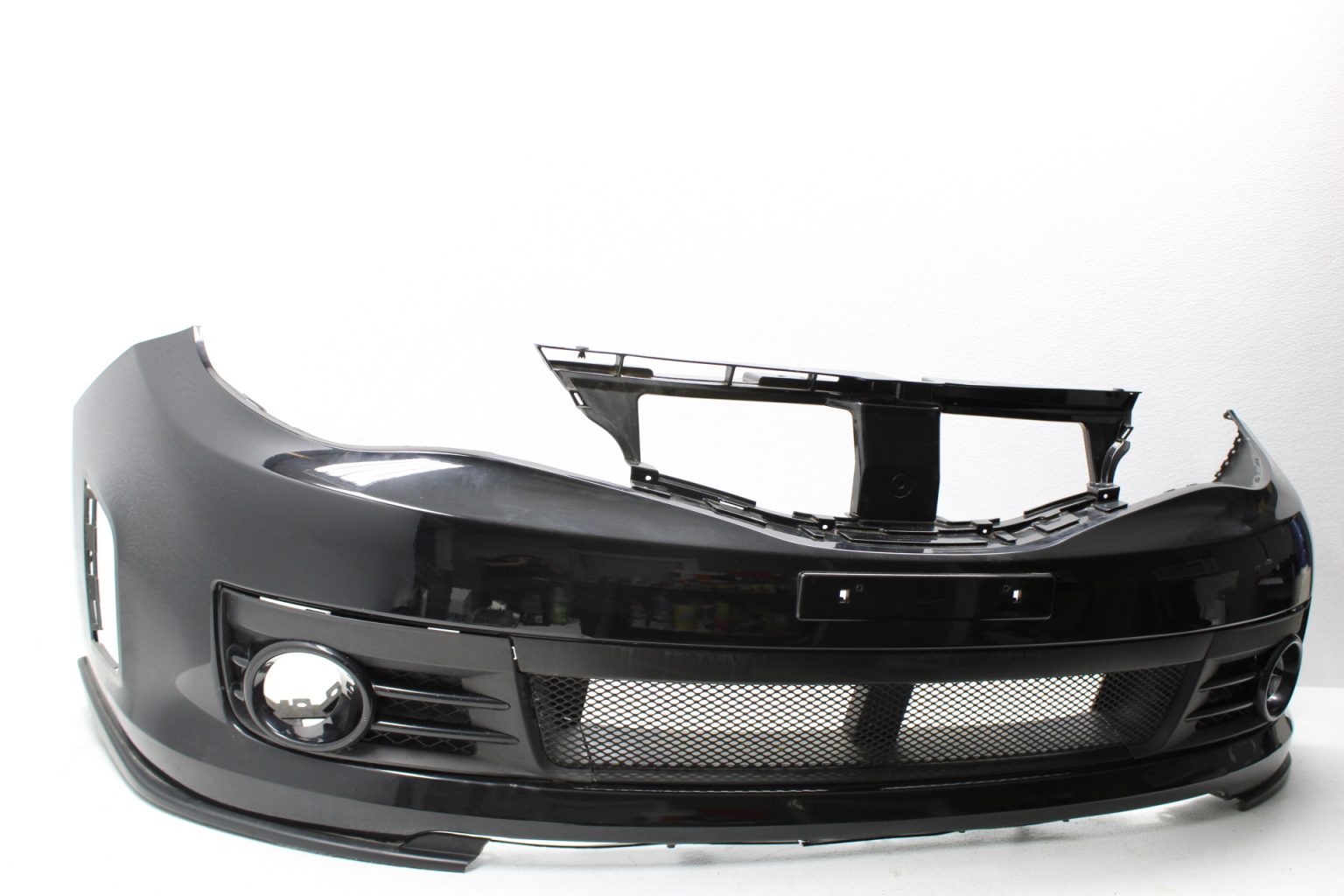 20082010 SUBARU WRX STI HATCH FRONT BUMPER COVER ASSEMBLY BLACK