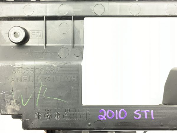 2008-2014 SUBARU WRX & STI LOWER DASH BOARD GLOVE BOX SUPPORT OEM - Image 7