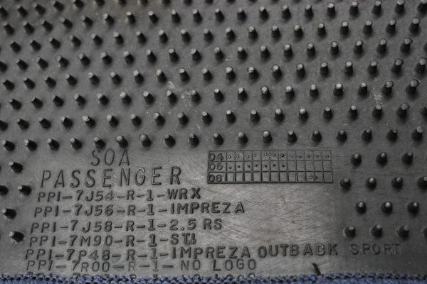 2004-2007 SUBARU IMPREZA WRX STI BLUE INTERIOR FLOOR MAT CARPET SET FRONT AND REAR OEM - Image 9