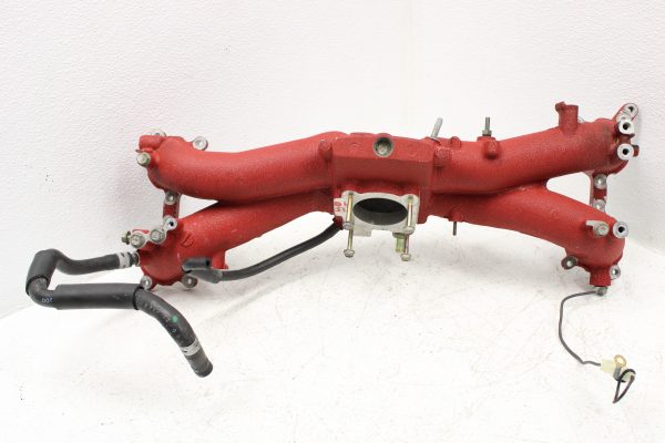 2004-2006 SUBARU WRX STI WRINKLE RED INTAKE MANIFOLD ASSEMBLY OEM 33K MILES - Image 4