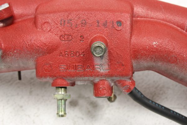 2004-2006 SUBARU WRX STI WRINKLE RED INTAKE MANIFOLD ASSEMBLY OEM 33K MILES - Image 7